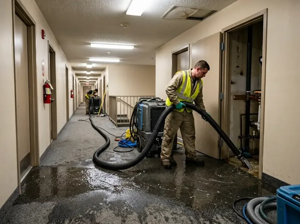 multi-unit-apartment-hallway-f-005 — frequently asked questions, Emergency Burst Pipe Water Extraction & Removal in Fairborn…
